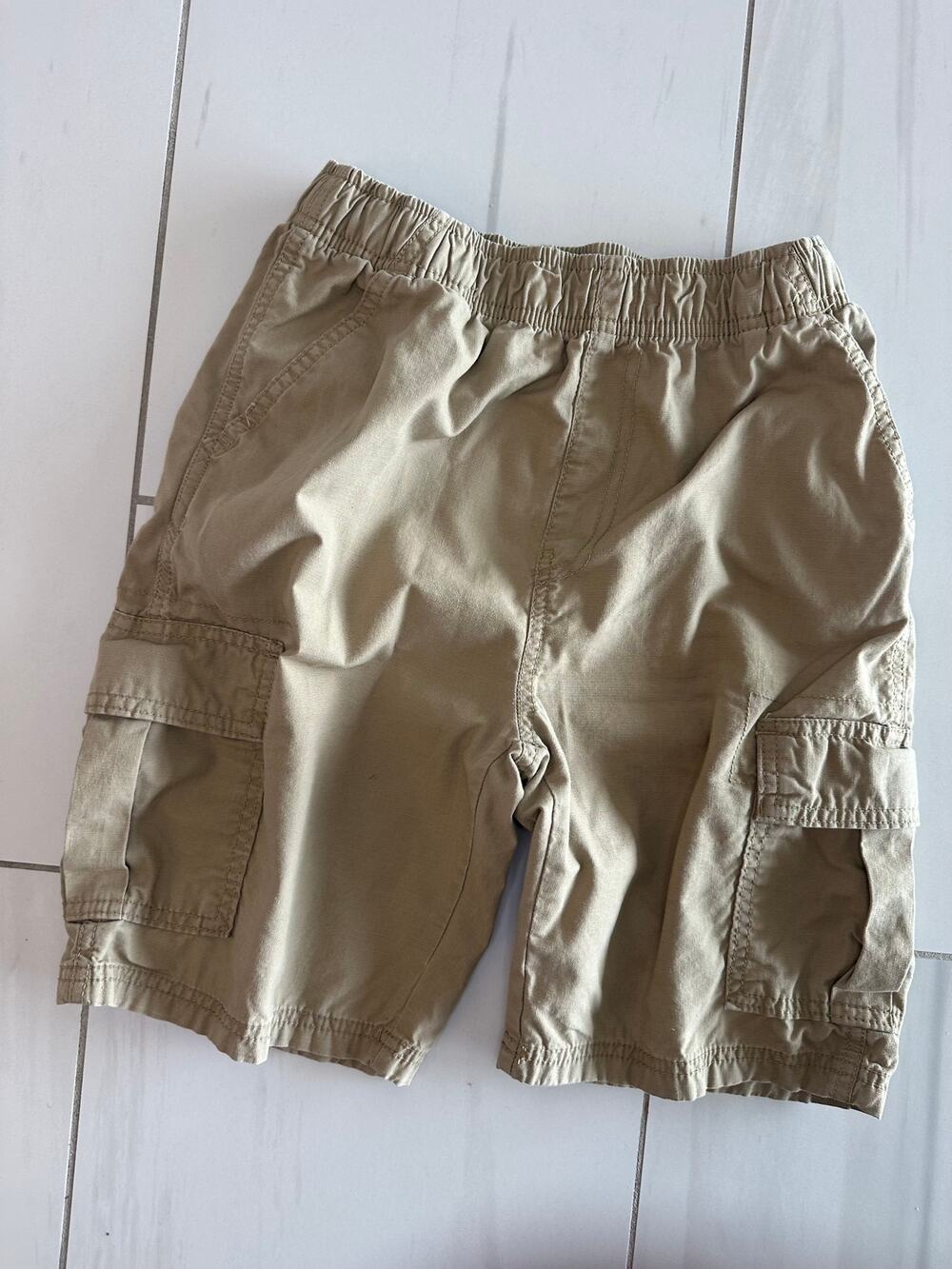 Boys Children's Place Size 14 Khaki Cargo Shorts Adjustable Waist EUC